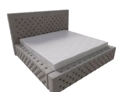 Set Of King Size Lux Chester Beds 3D model