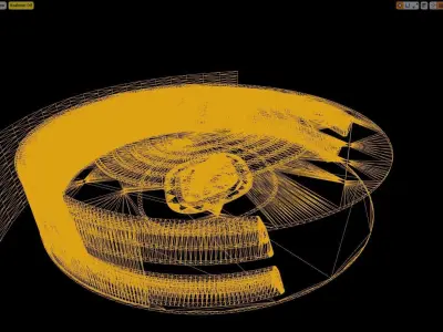 3D Virtual interior Set in UE4 Low-poly 3D model