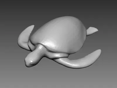 Turtle base mesh for Zbrush 3D model