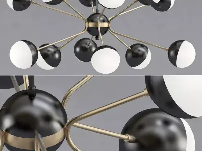 Rewire Custom Orb Chandelier in 1950 3D model