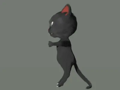 Cat character 3D model purchase