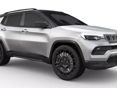 Jeep Compass 2023 Low-poly 3D model