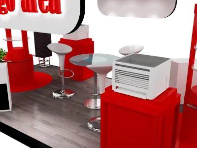 Booth Stand Exhibition a458 3D model