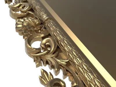 carved frame 3D model