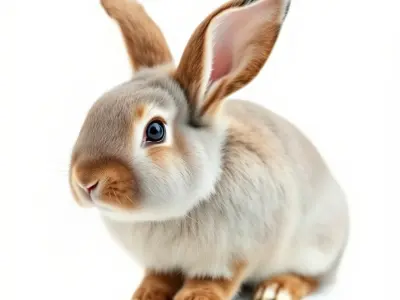 Realistic Rabbit Model Pack for D Rendering  Game Engines Low-poly 3D model