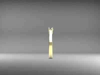 Ring 3Gems Free 3D print model