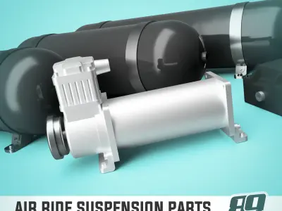 Air ride parts for 1-24 scale models 3D print model