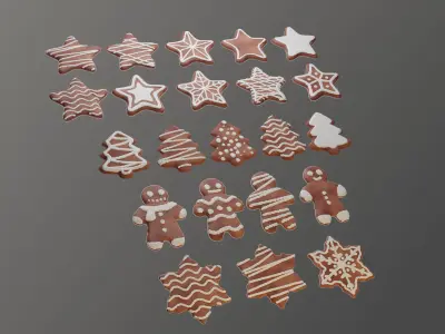 Christmas Cookies 3D model