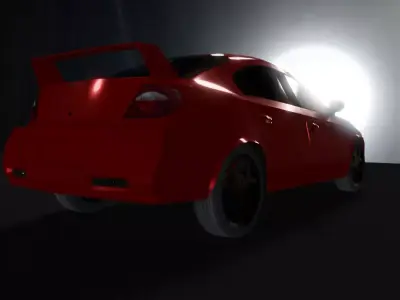 2004 Dodge Neon SRT4 Low-poly 3D model