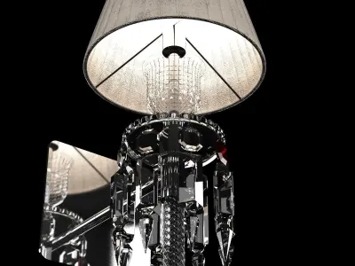 WALL SCONCE IN CLEAR CRYSTAL - BACCARAT 3D model