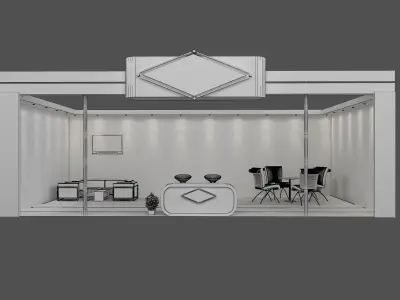 Booth Exhibition Stand a467c  3D model