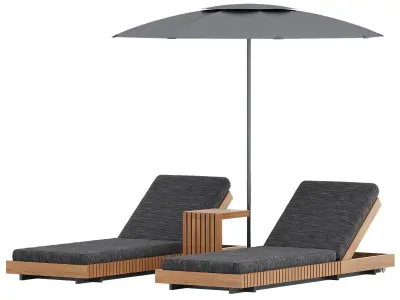 Luxury Chaise Lounge Dreamhause Low-poly 3D model