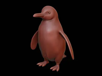 Penguin Animal Sculpture 3D print model