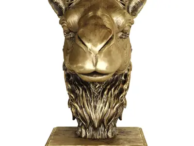 camel head statue 3D model