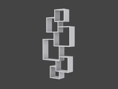 Wall Shelves Low-poly 3D model purchase