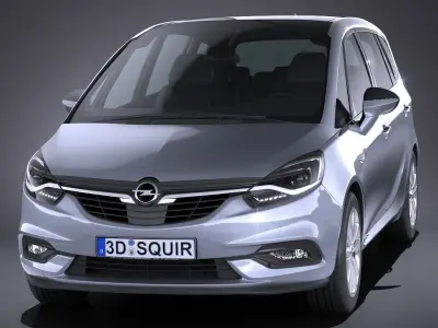 Opel Zafira 2017 3D model