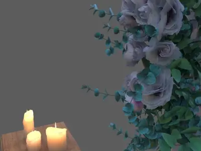 wedding arch 3D model