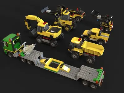 Lego Pack Truck 3D model