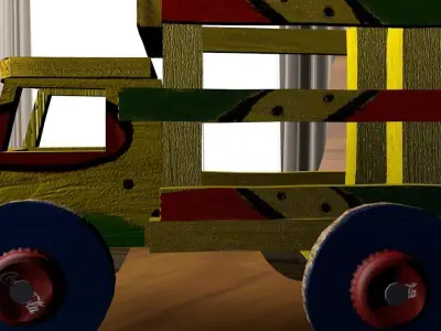 Carrito de Masaya Low-poly 3D model