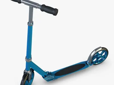 Kick scooter blue 3D model