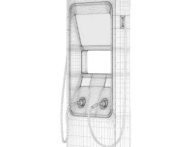 Car Charging Station 3D Model 3D model