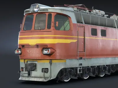 ChS4 Locomotive Low-poly 3D model