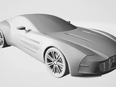 Aston Martin sports car 3D model