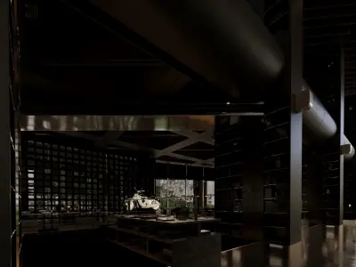  rear book bar 3D model