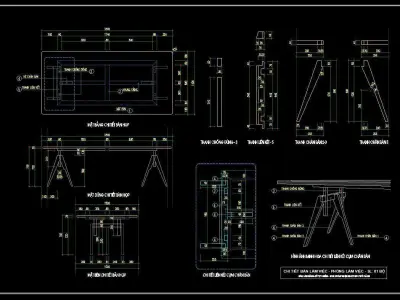 Working Table and Decor Office 3dmodeling Vray material 3D model