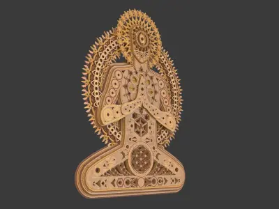 3D Wall sculpture - Eternal Being 3D print model