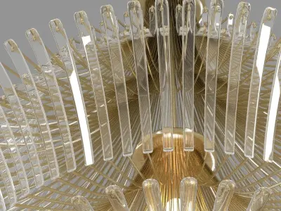 Carousel Chandelier 3D model
