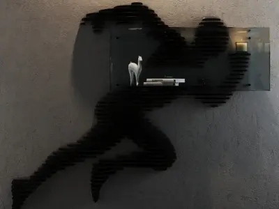 SHELF RUNING MAN 3D model