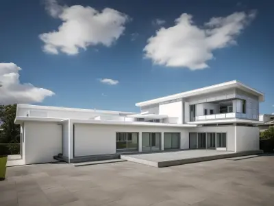 Katonah Residential Villa Revit Model Low-poly 3D model