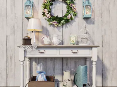 Decorative set in the style of Provence 3D model