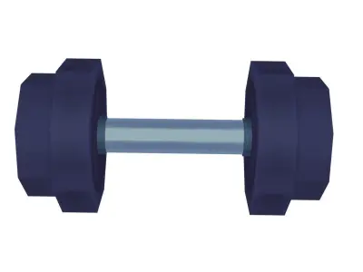 Dumbbell - Hand Painted 3D model