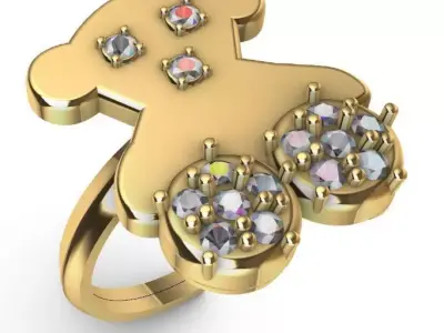Anillo oso 3D model