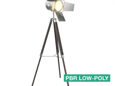 Floor Lamp - Adhil -  Low-poly 3D model