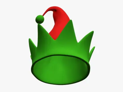 Simple elf hat 3D model