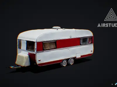 Caravan Photoscanned 3D model