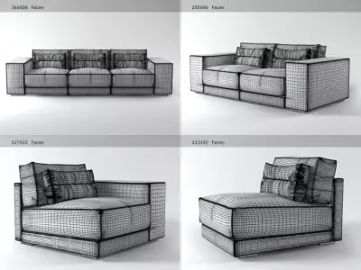 Dieke sofa 3D model