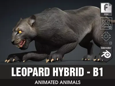 Leopard Hybrid-B1 3D model