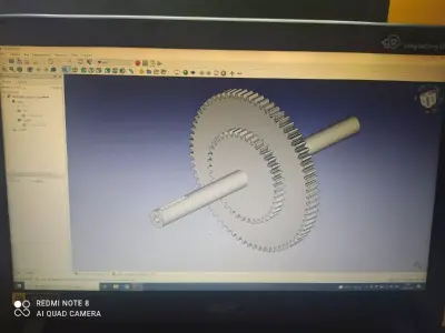 gear on box 3D print model