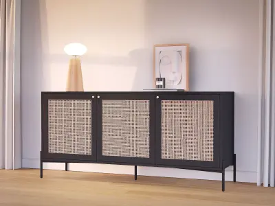 Sideboard Vienna with Deco 3D model