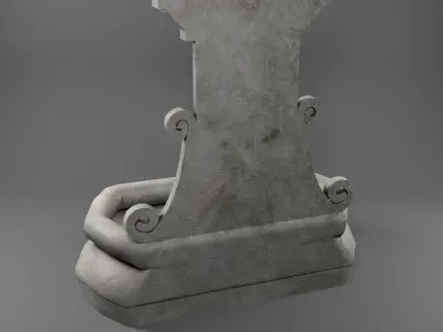 Fountain Low-poly 3D model