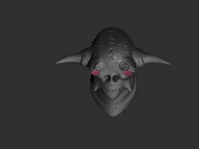 creature head orc  3D model