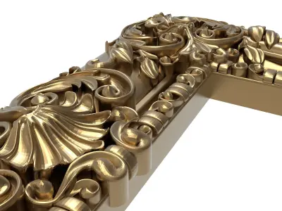 Carved Picture Frame 3D model