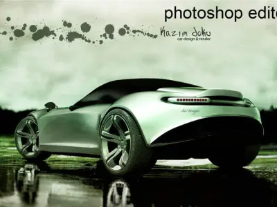 sport super car design drift concept 3D model