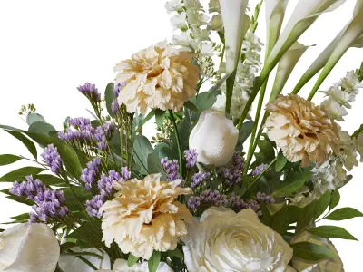 Flower Set 085 3D model