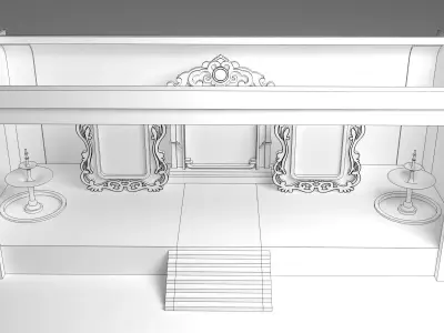 Modern Wedding Stage 3D model