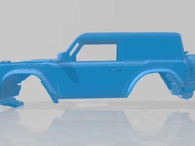 Bronco Two - Door 2022 - Full Body Car Model for 3D Printing 3D print model